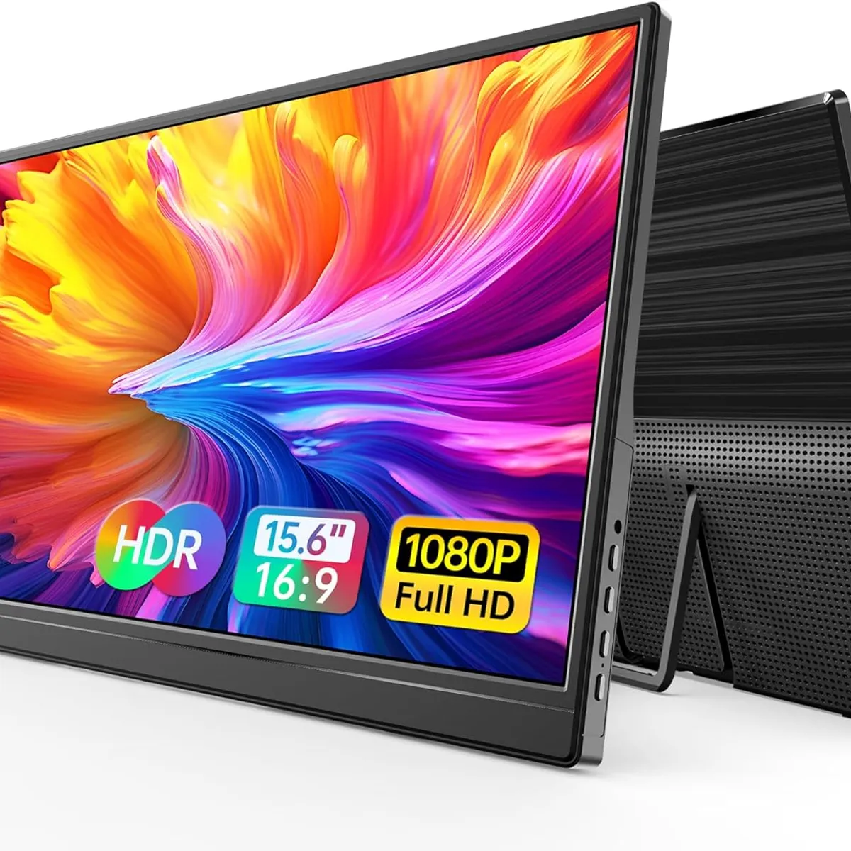 GENERICO - Monitor Portátil De 156pulgadas 1080p Ultra Slim Wgk Negro