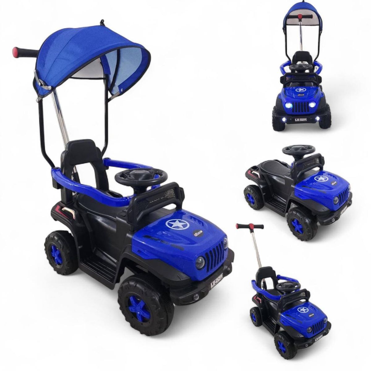 BRITOCHET - REF LE-02A Carro Paseador Montable Niño Cuatrimoto 1 a 3 Años Ll/Evagual