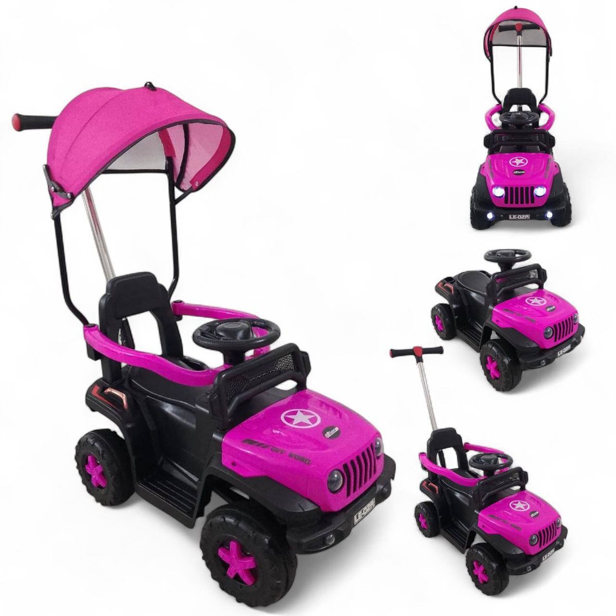 BRITOCHET - REF LE-02A Carro Paseador Montable Niño Cuatrimoto 1 a 3 Años Ll/Evagual