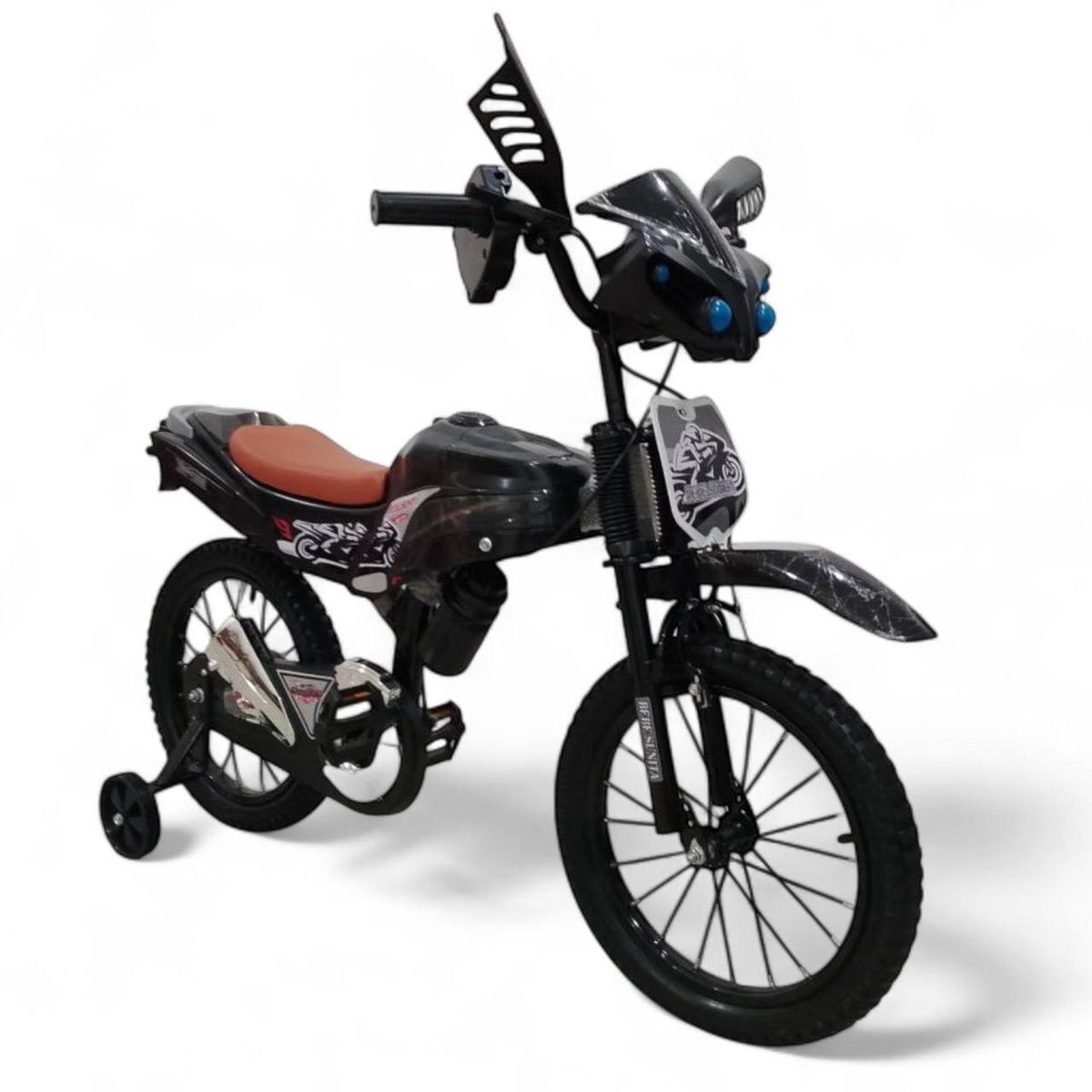 BRITOCHET - REF MO-16B Bicicleta Bicimoto Rin 16 Niño Niña Sonido Real De Moto 4 a 9 Años