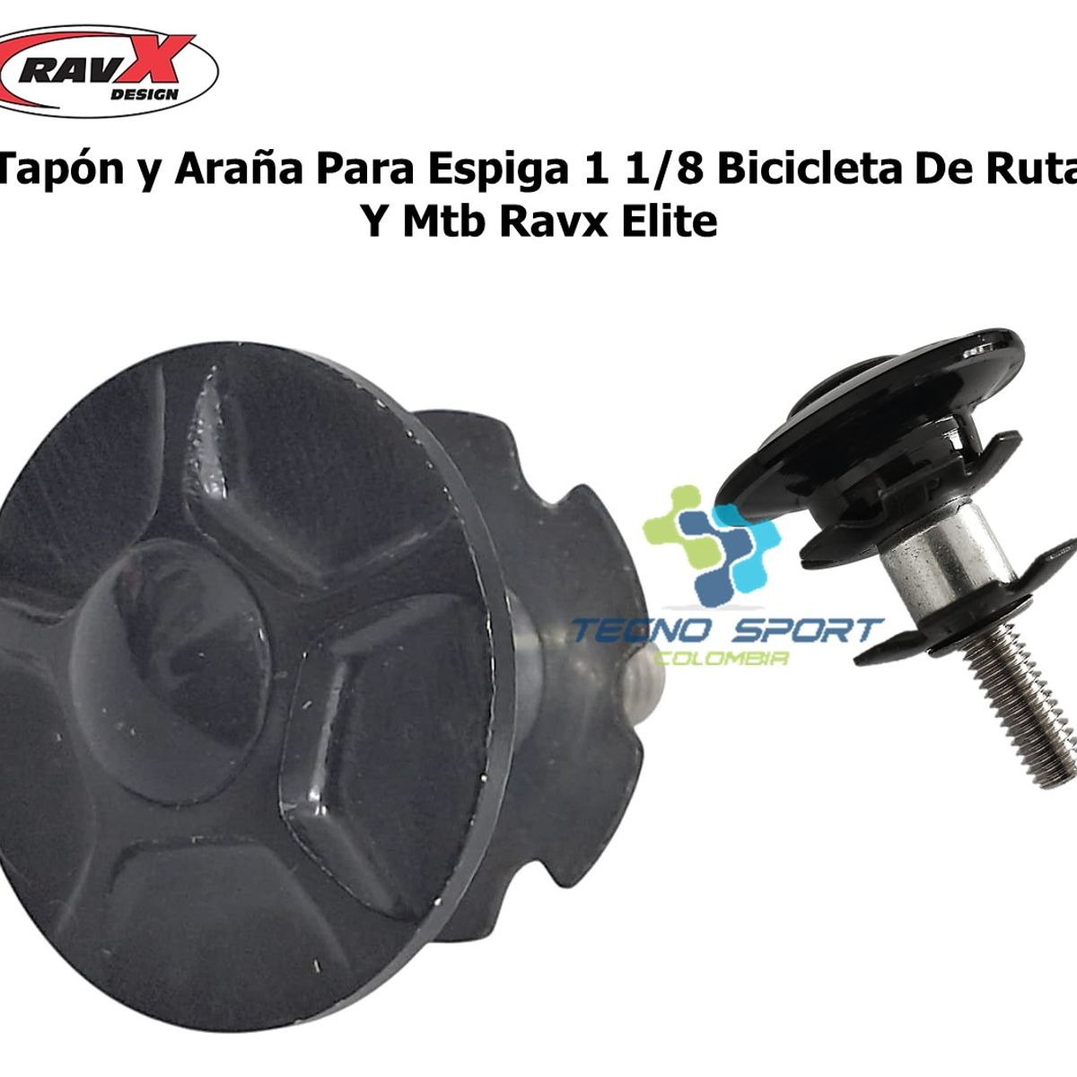 GENERICO - Tapon Y Araña Espiga 1 1/8 Bicicleta Ravx Ruta Y Mtb