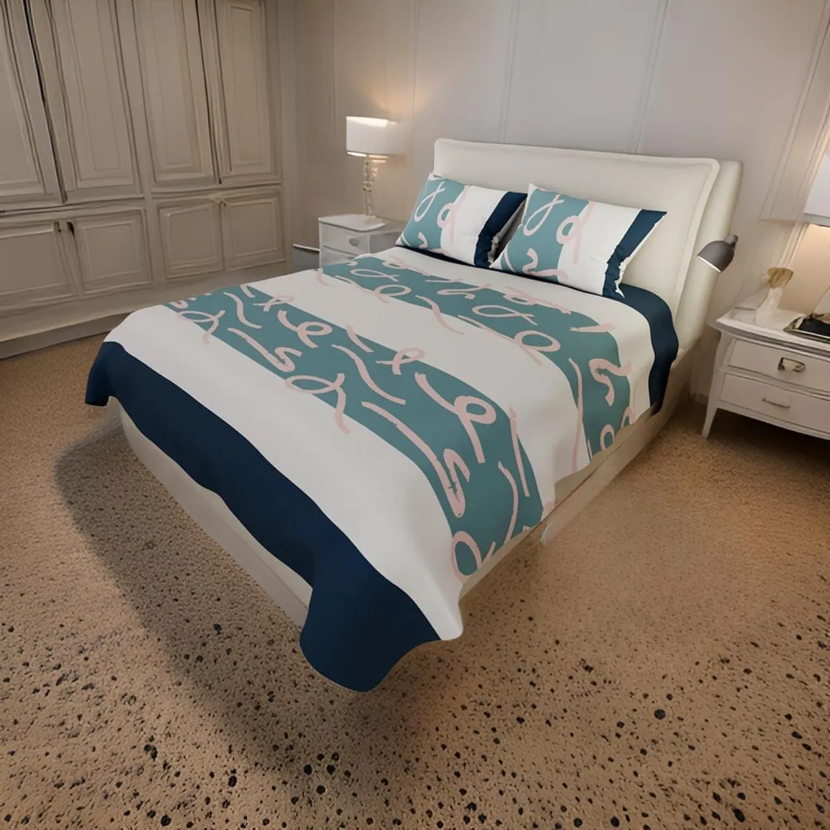 ELEGANT - Juego de Sabanas Algodón 250 Hilos Cama Doble 140 x 190