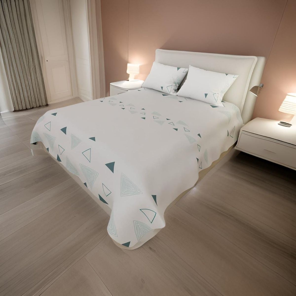 ELEGANT - Juego de Sabanas Algodón 250 Hilos Cama Doble 140 x 190