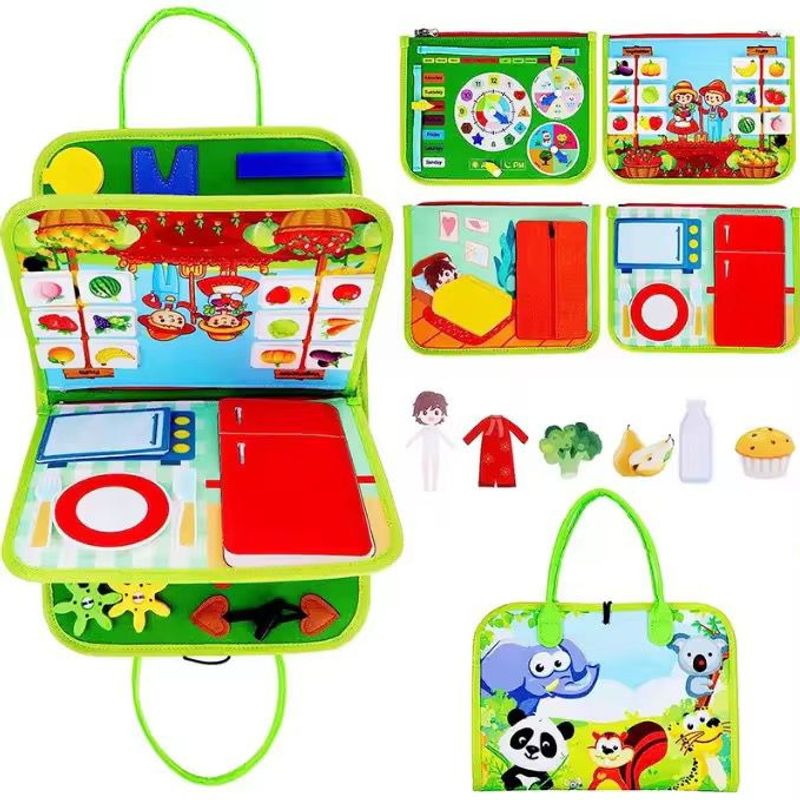 Auby Busy Board 3.0 – Tablero Sensorial Desmontable Con 7 Herramientas – 12 Actividades De Motricidad Fina – Para Niños De 1 A 6 Años – Montessori Y Educativo