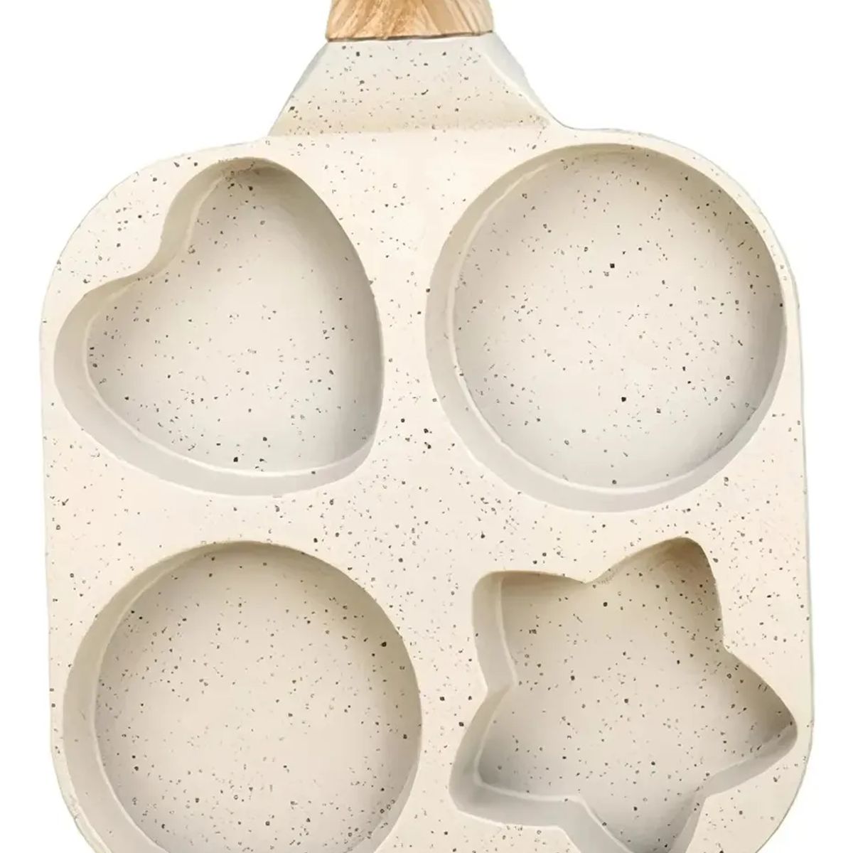 CHINA - Sarten Antiadherente Molde 4 Espacios Figuras Cocina Huevos