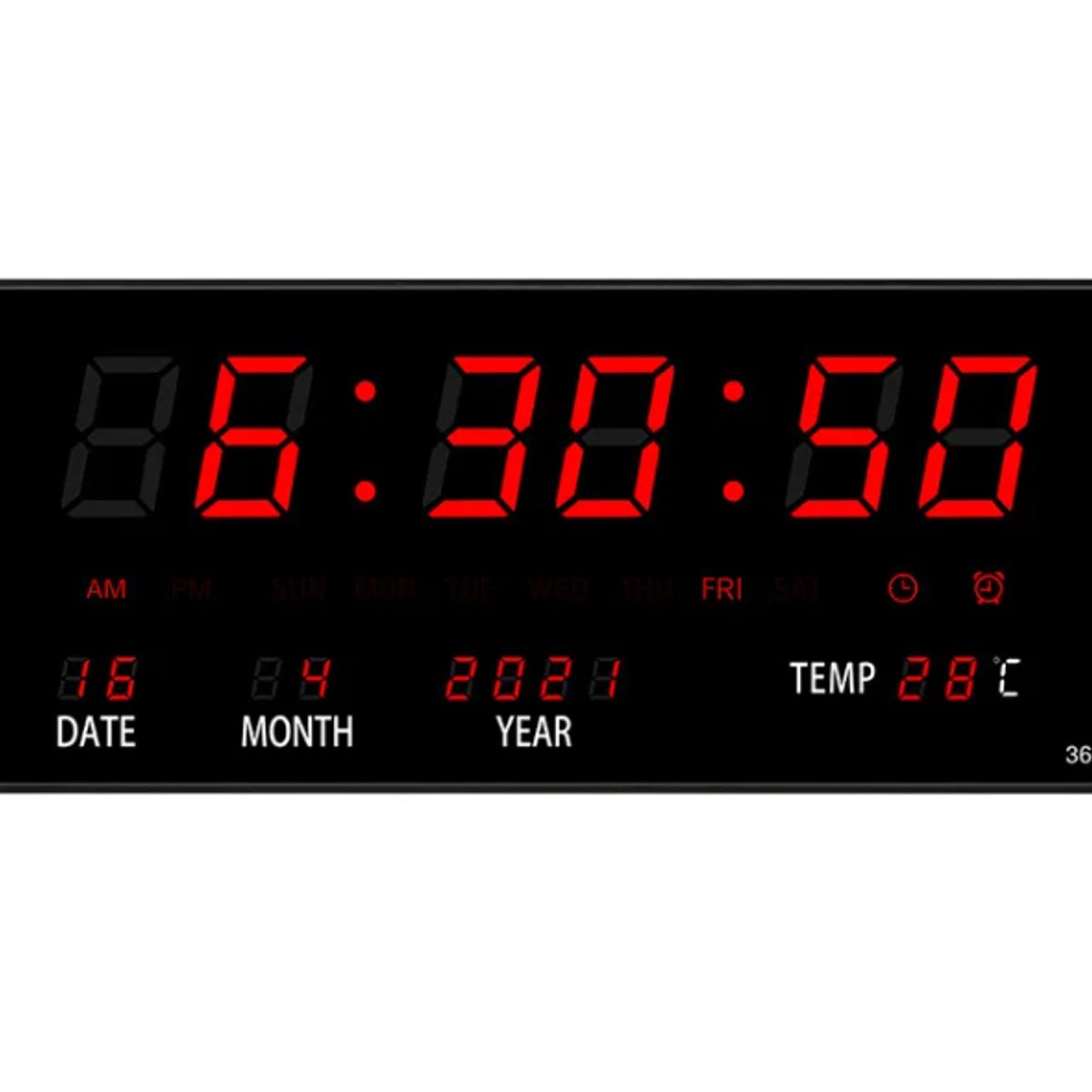 GENERICO - Reloj y calendario de pared digital 3615