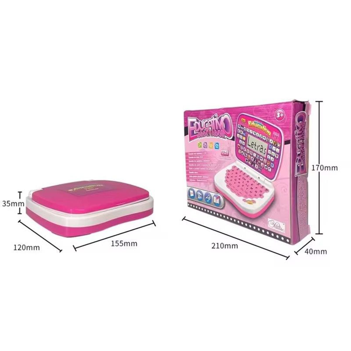 GENERICO - Computador Didáctico de Aprendizaje con Sonidos  Rosado