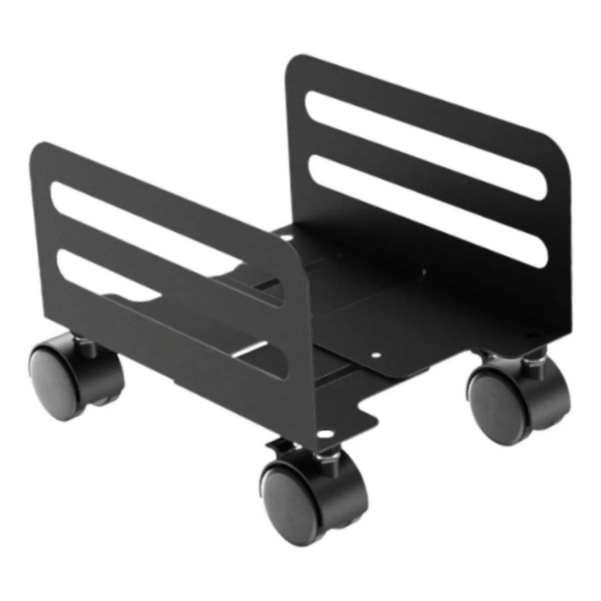 GENERICO - Soporte Cpu Metálico Con Rodachinas Torre Ordenador