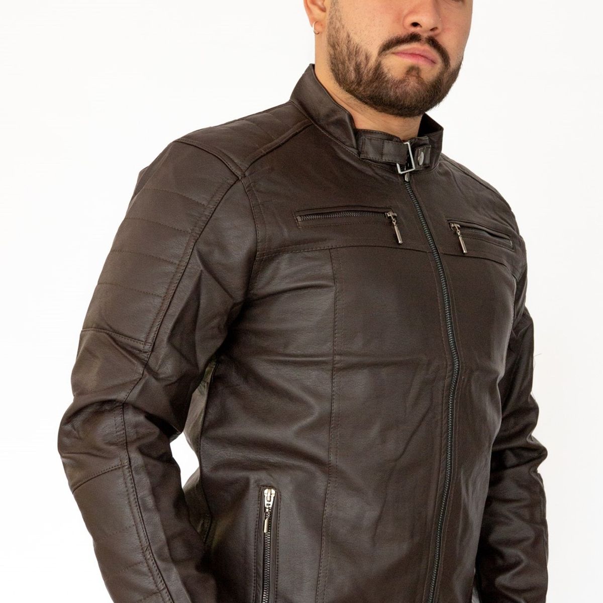 ABC JACKETS - chaqueta para hombre cuero sintético urbana