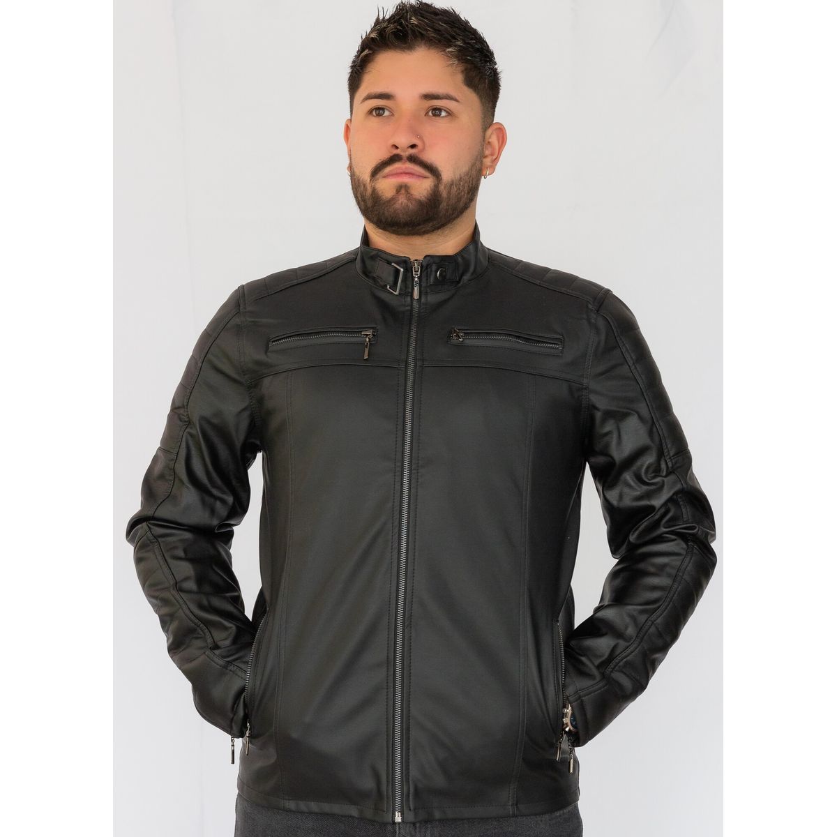 ABC JACKETS - chaqueta para hombre cuero sintético urbana