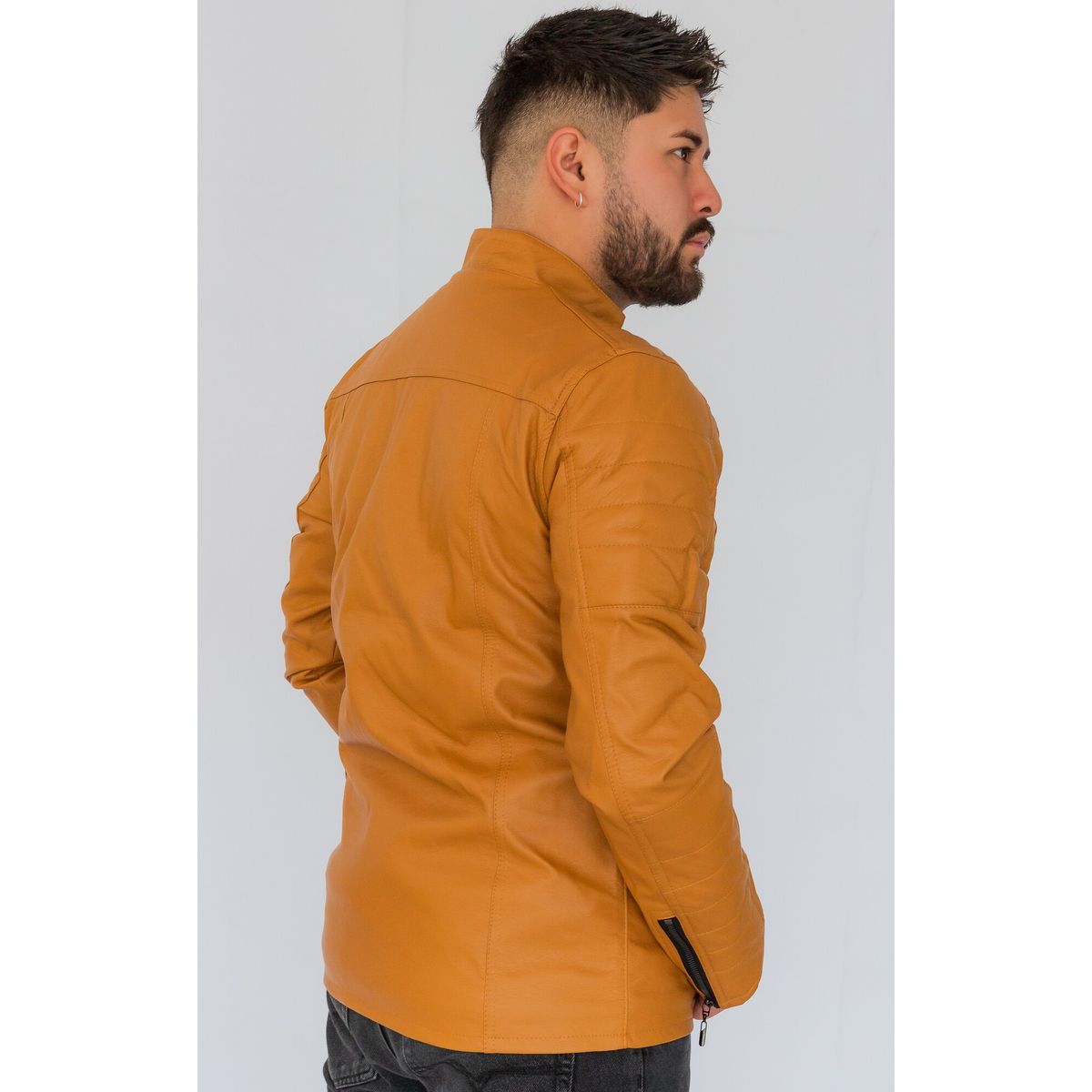 ABC JACKETS - chaqueta para hombre cuero sintético urbana