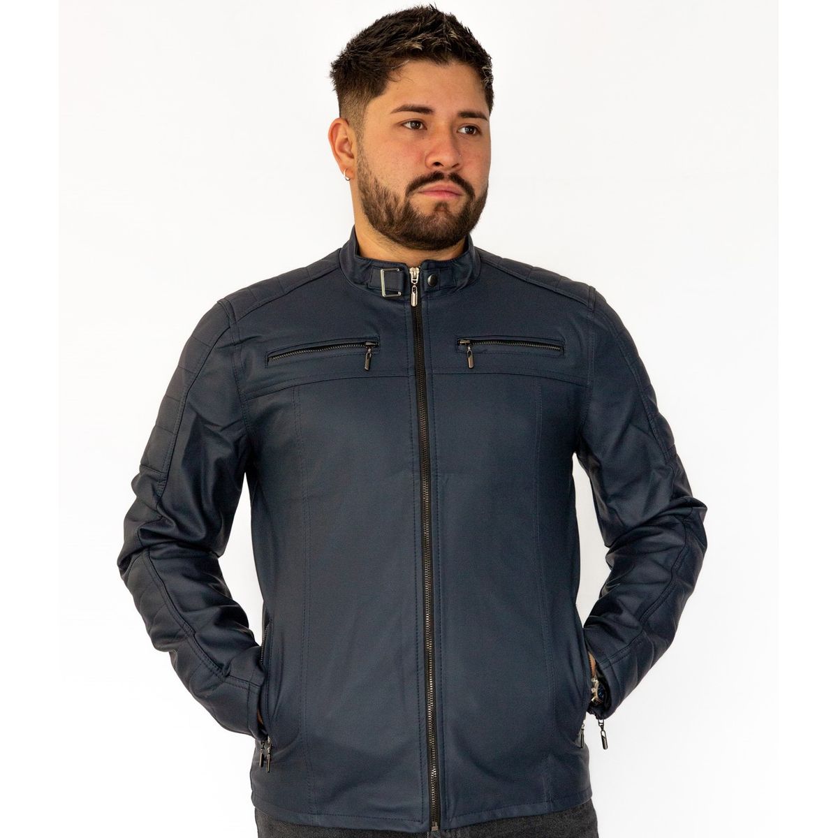 ABC JACKETS - chaqueta para hombre cuero sintético urbana