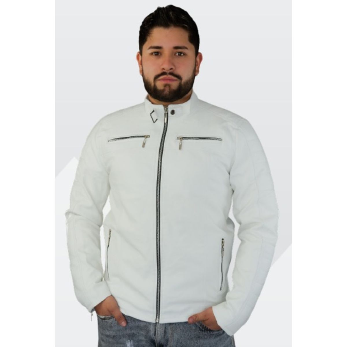 ABC JACKETS - chaqueta para hombre cuero sintético urbana
