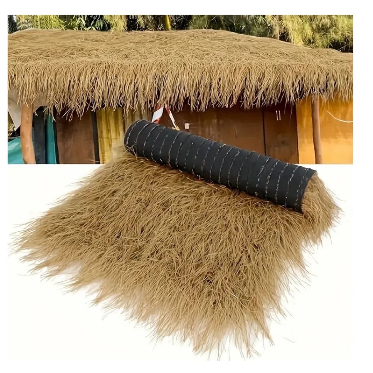 CHINA GLAZE - Techo Paja Sintética Decoración Pesebre