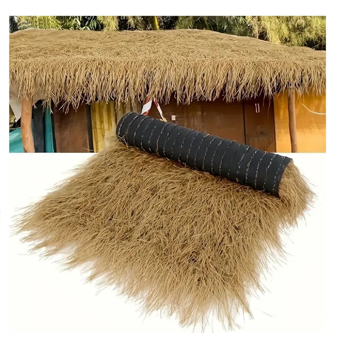 CHINA GLAZE - Techo Paja Sintética Decoración Pesebre