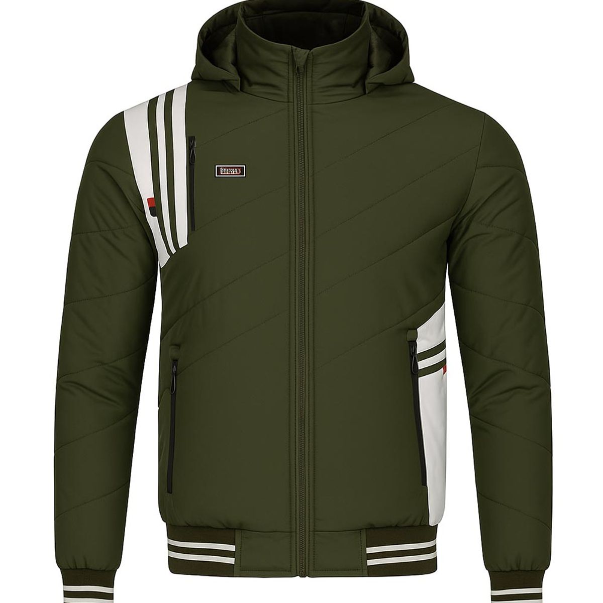 MODA EN CIRCUITO - Chaqueta Impermeable Para Hombre con capota removible