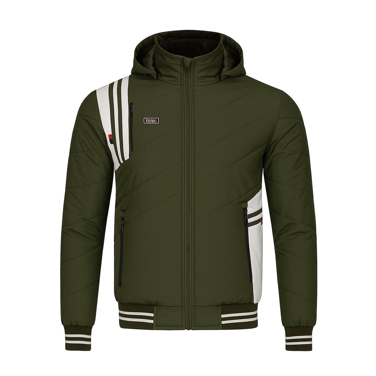 MODA EN CIRCUITO - Chaqueta Impermeable Para Hombre con capota removible