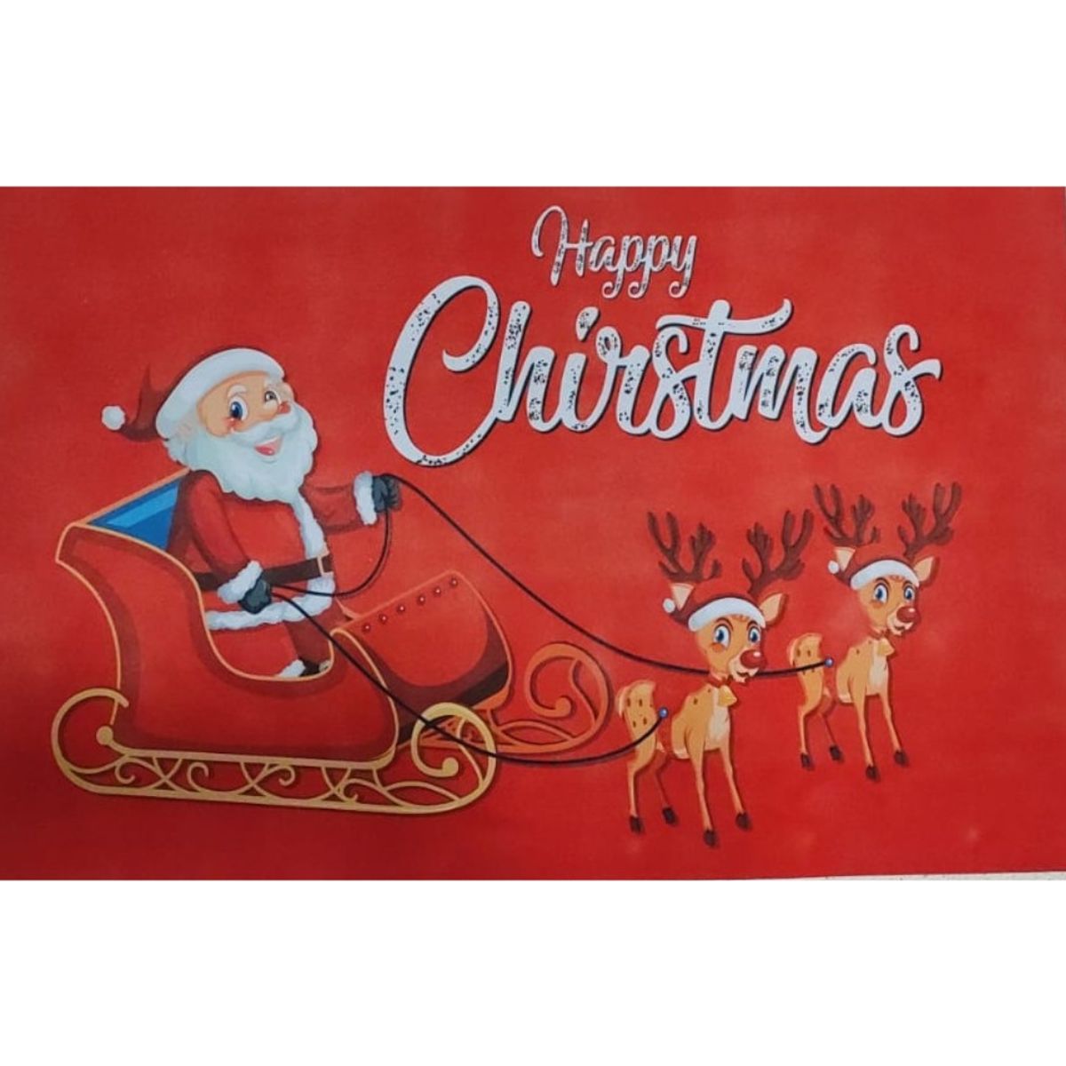 GENERICO - Tapetes Navidad Alfombra Antideslizante Absorbente