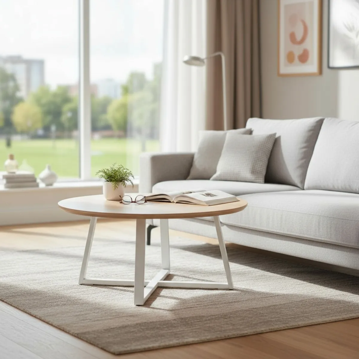 MUEBLES FIOTTI - Mesa de centro Redonda Secomia