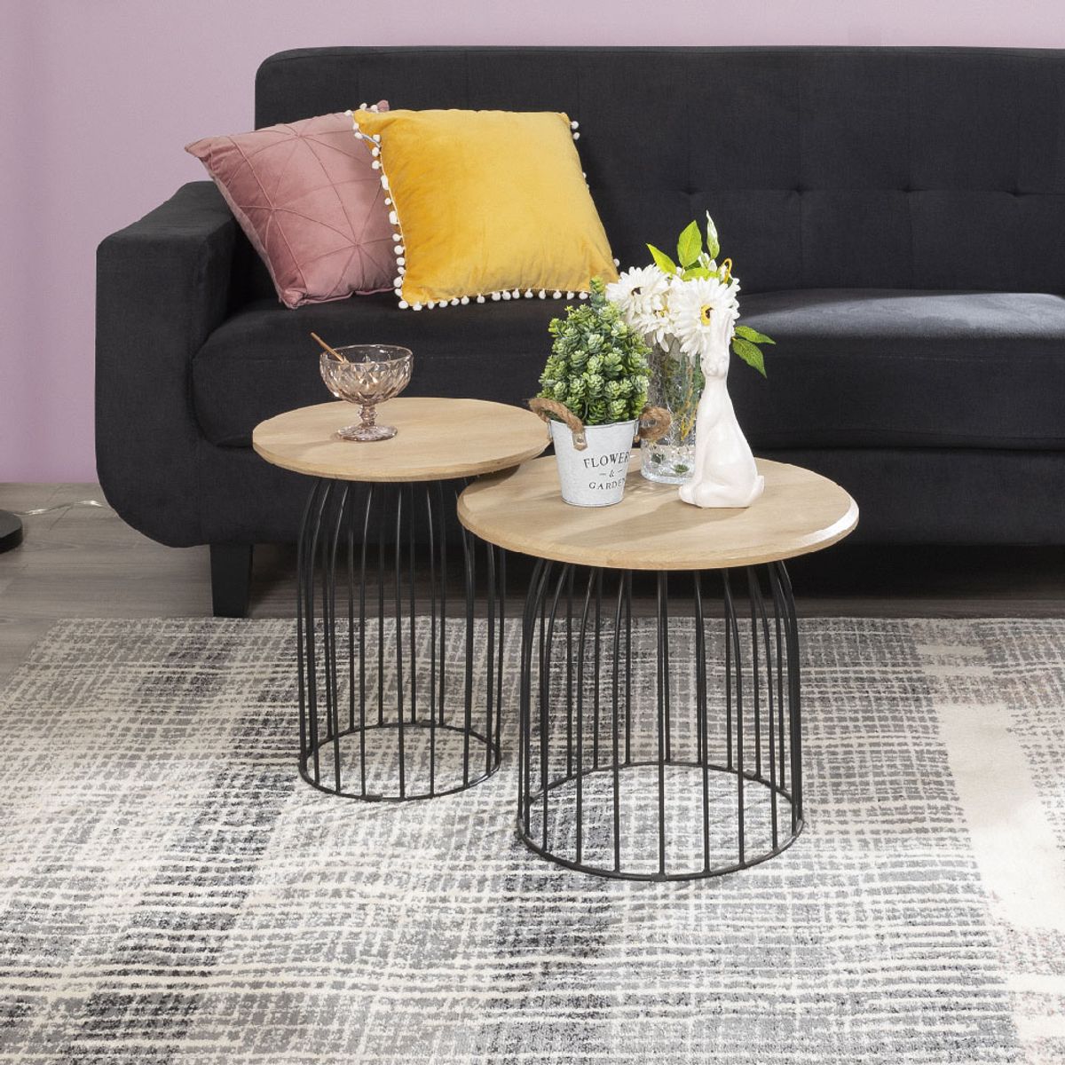 MUEBLES FIOTTI - Mesa de centro redonda Weema pequeña_.