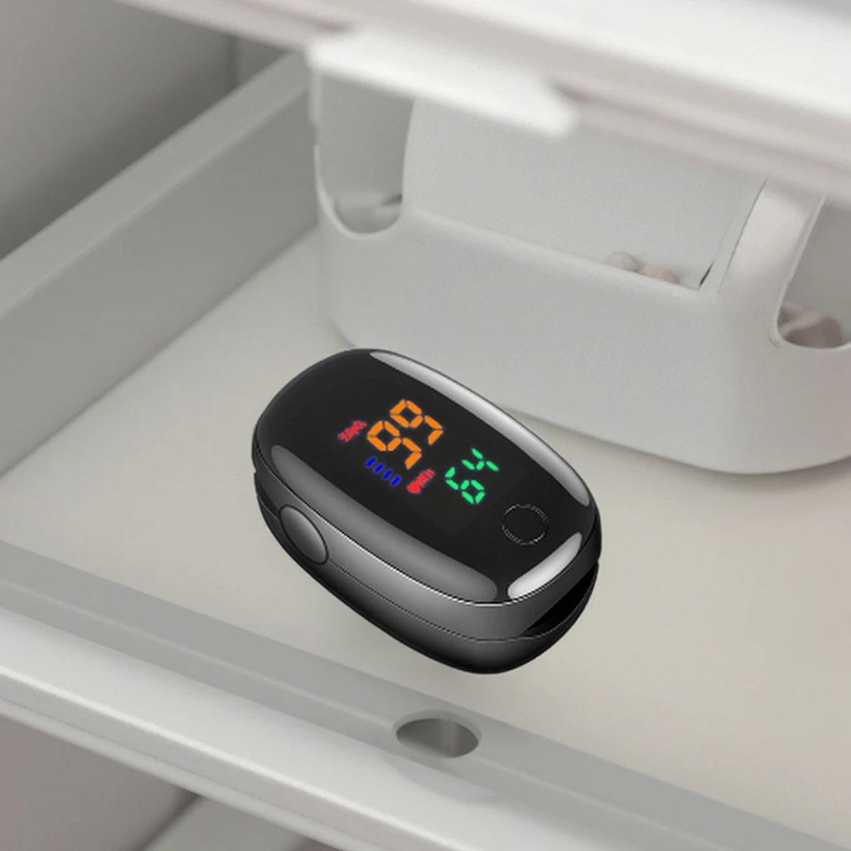 GENERICO - Oxímetro Digital Pulsómetro de Dedo Saturación Pantalla Led