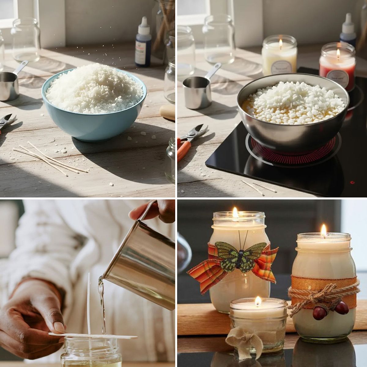 GENERICO - Cera De Soya Para Velas De Recipientes Bajo Punto De Fusión 500g