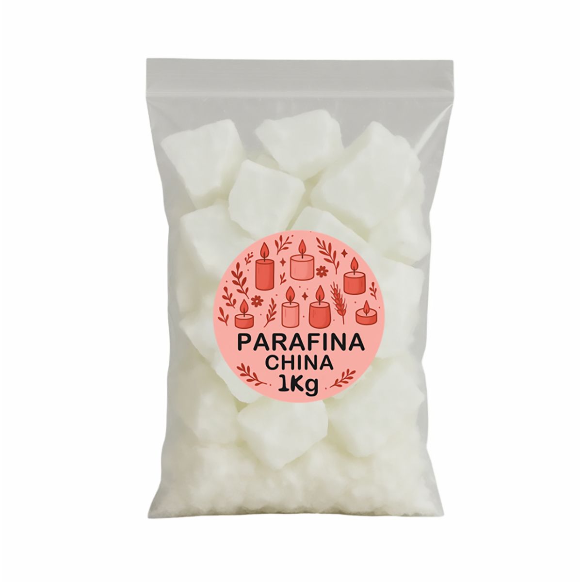 GENERICO - Parafina China Blanca Solida Para Velas En Casa Artesanales 1Kg