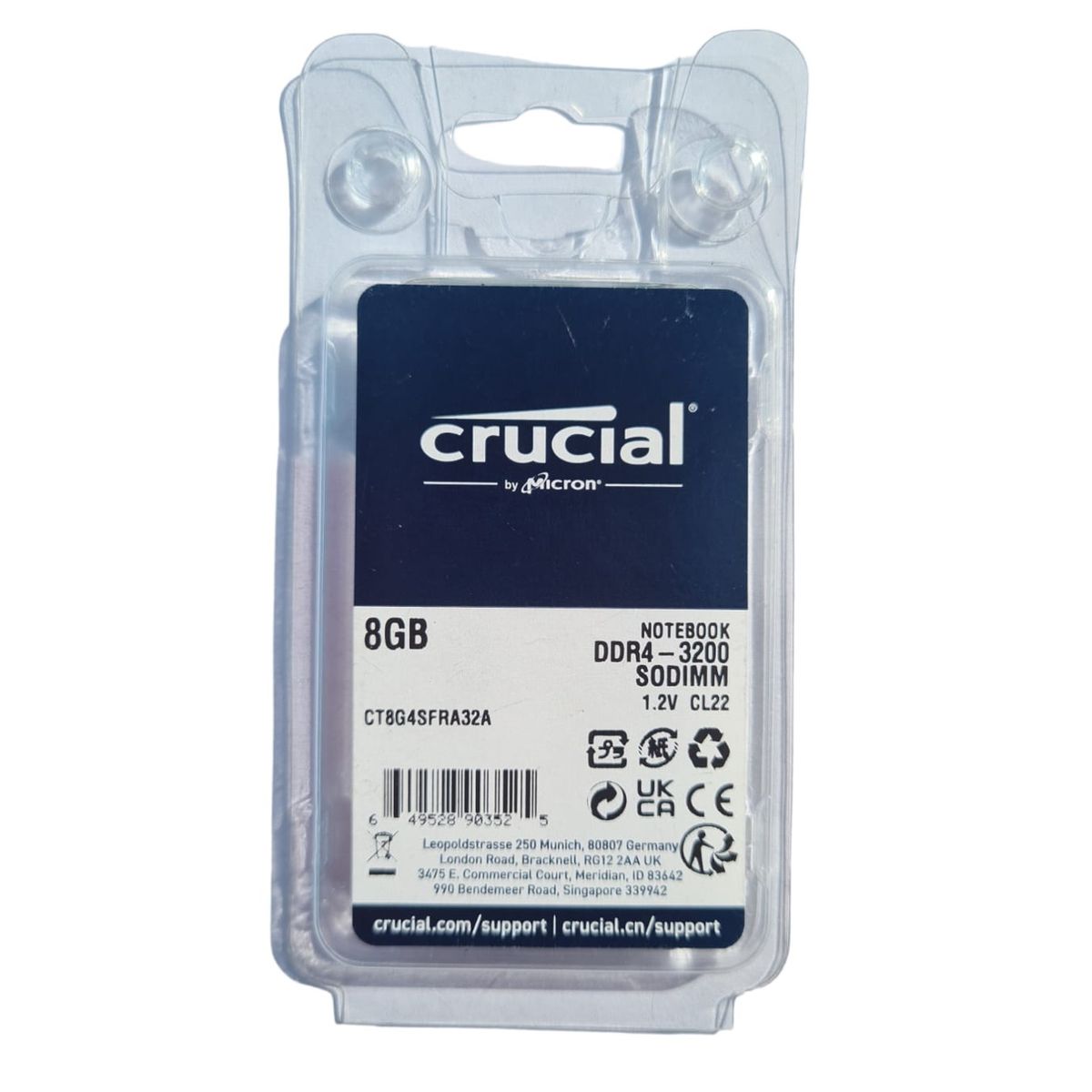 CRUCIAL - Memoria Ram 8gb Ddr4 3200 Crucial Portatil