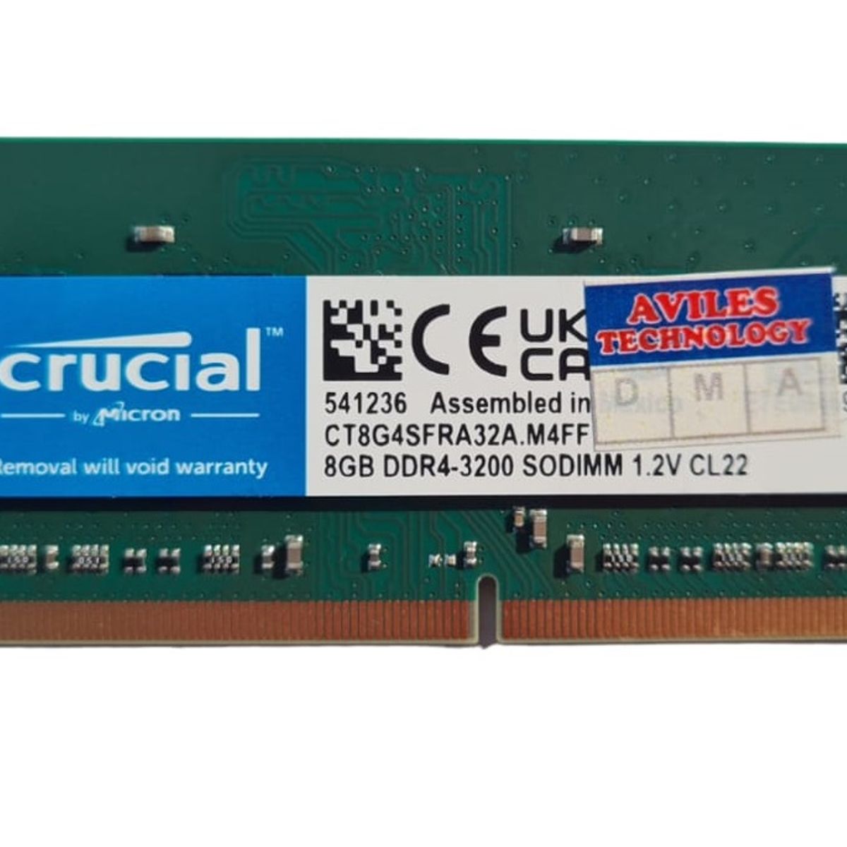CRUCIAL - Memoria Ram 8gb Ddr4 3200 Crucial Portatil