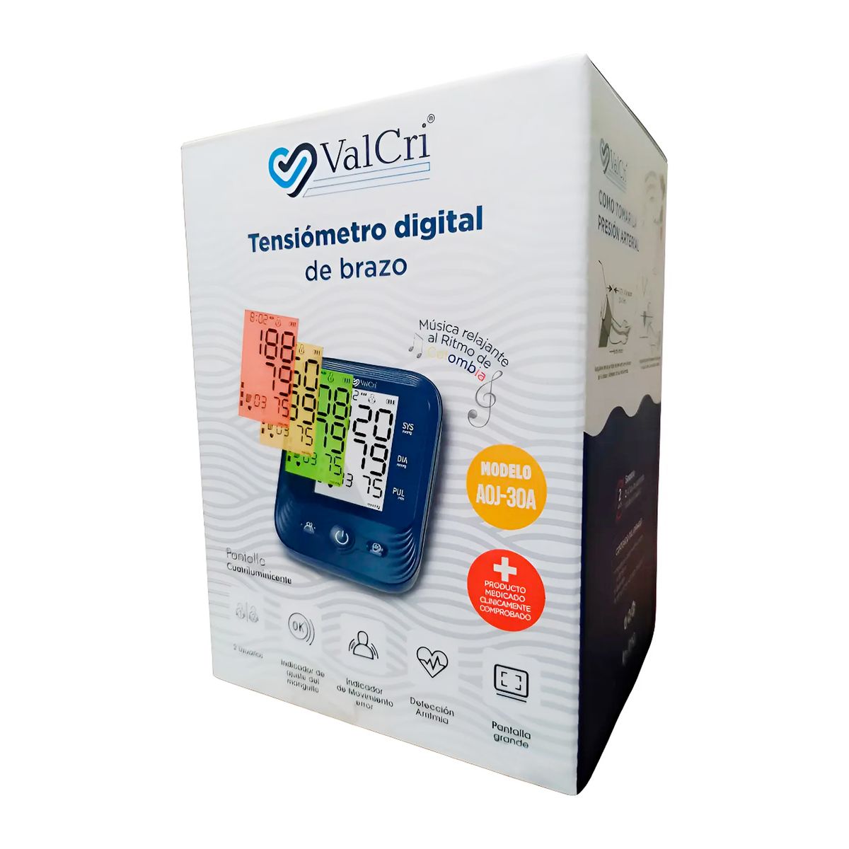 VALCRI - Tensiómetro Digital Valcri 30a - Altavoz Indicador