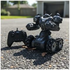 Extreme Crosslander – Coche RC Recargable Con Control Gestual Y Mando, Luces Y Acrobacias (1/16)