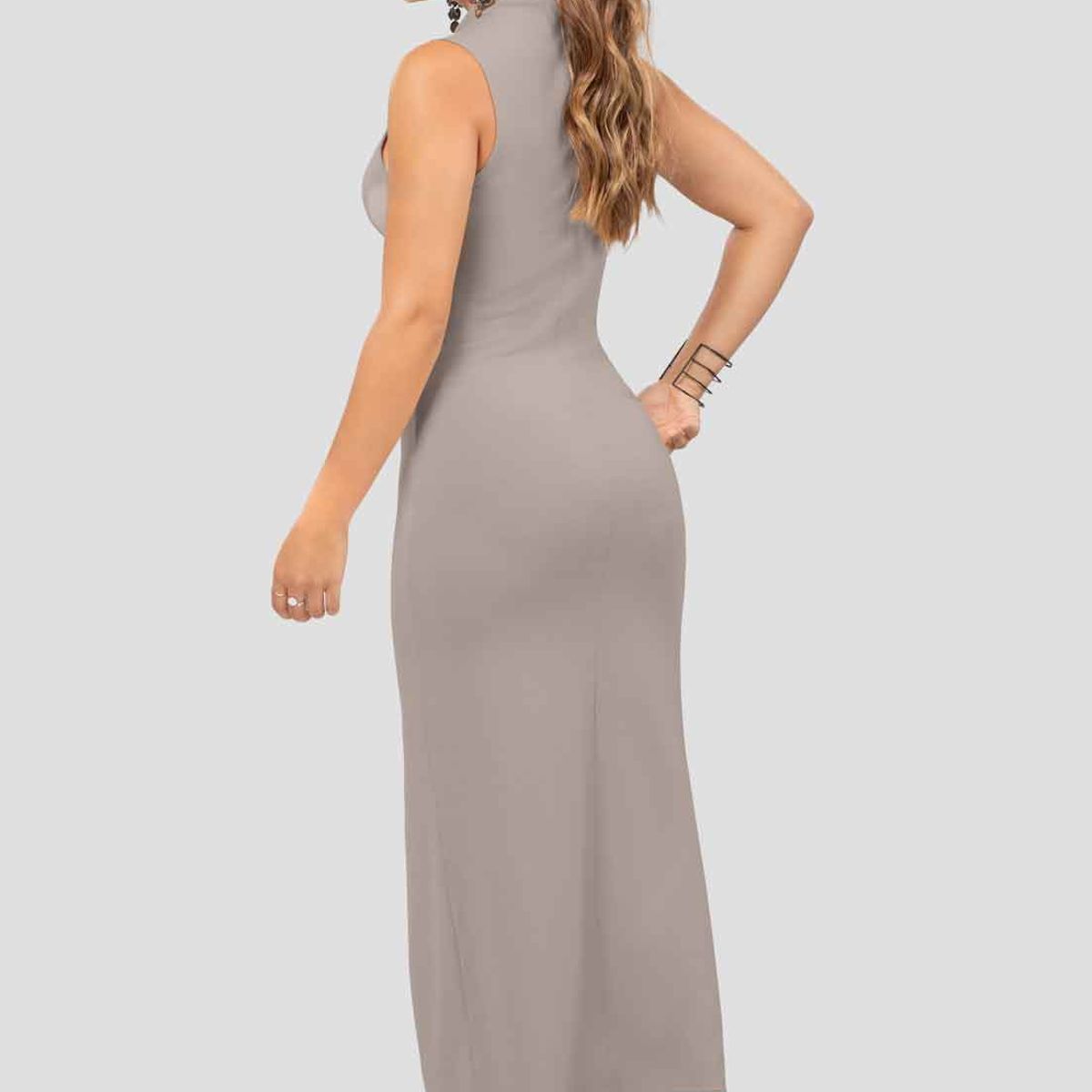 ATYPICAL - Vestido Largo Mujer Café Pardo Atypical 103739