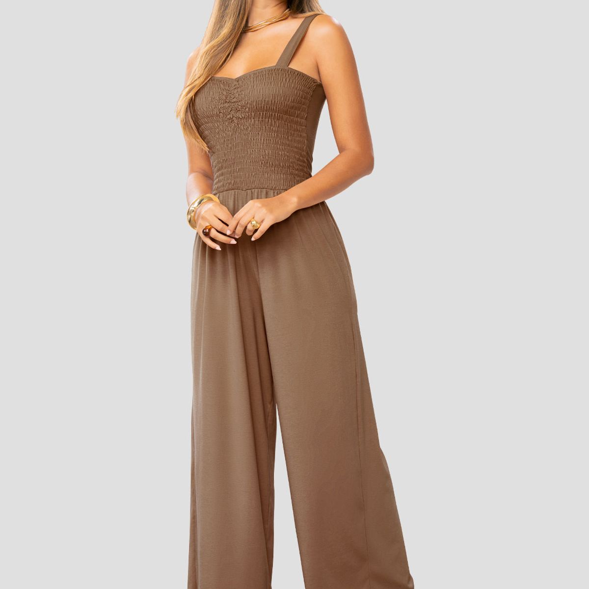 MARKETING PERSONAL - Enterizo Largo Mujer Chocolate Mp 1064