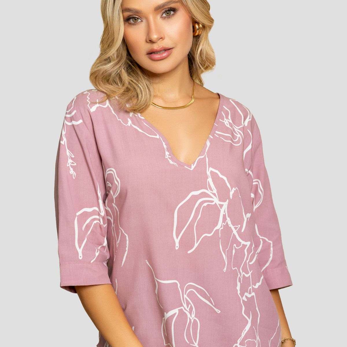 MARKETING PERSONAL - Blusa Mujer Estampado Mp 112393