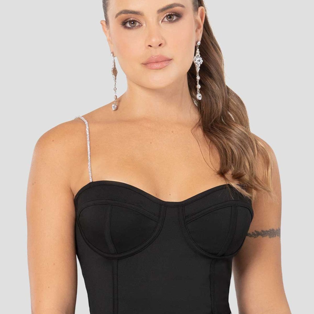 FORMAS INTIMAS - Corset Mujer Negro Fi 112853