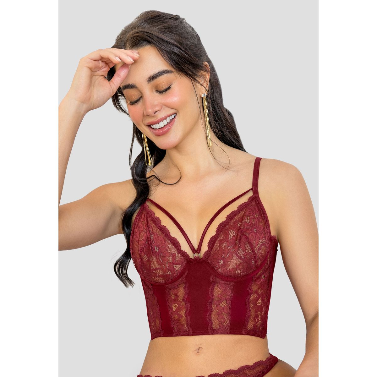 FORMAS INTIMAS - Corset Mujer Merlot Fi 112783