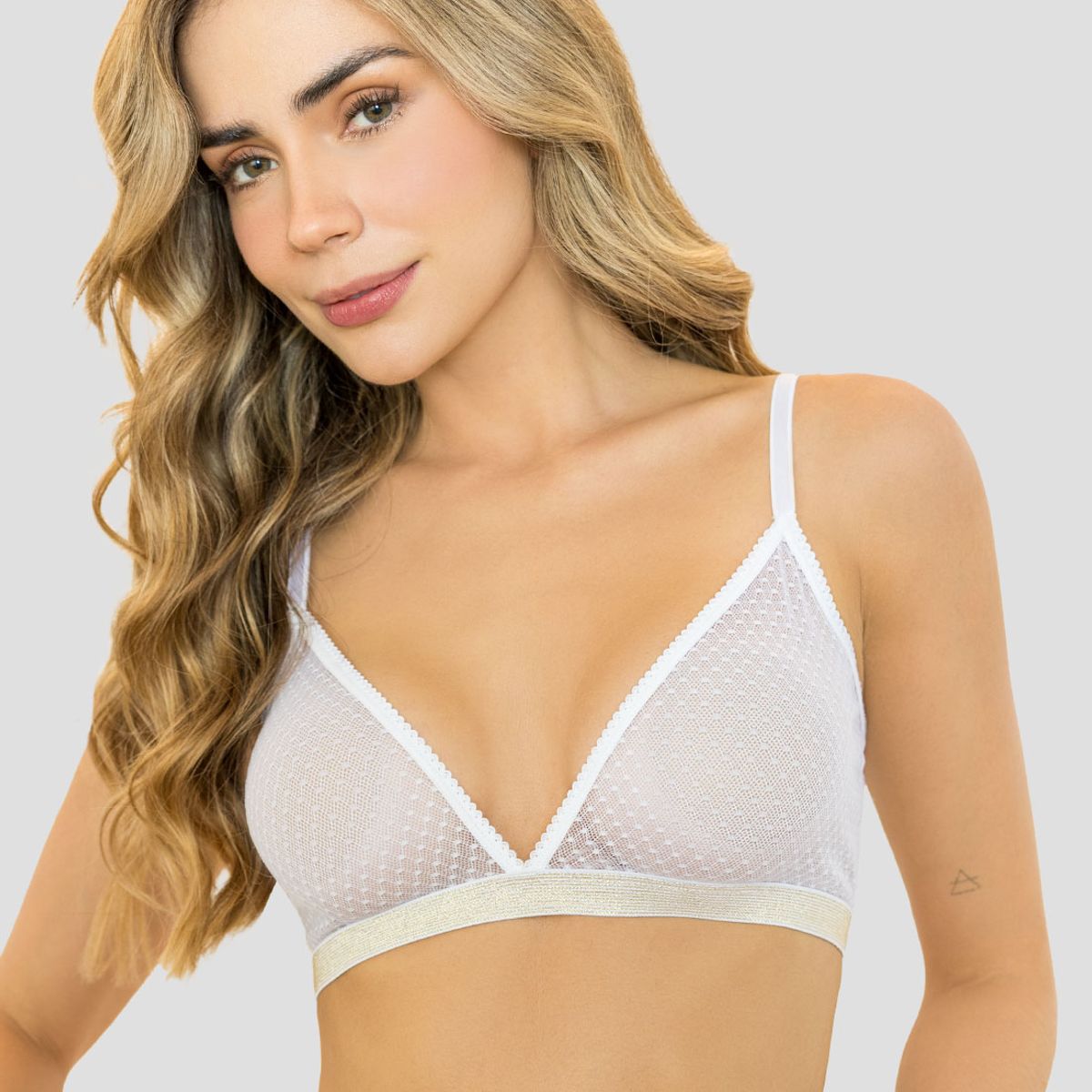 FORMAS INTIMAS - Bralette Mujer Blanco Fi 112786