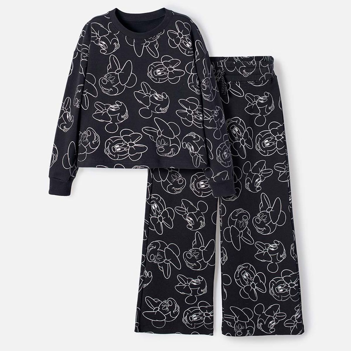 DISNEY - Conjunto de Minnie Mouse negro para niña