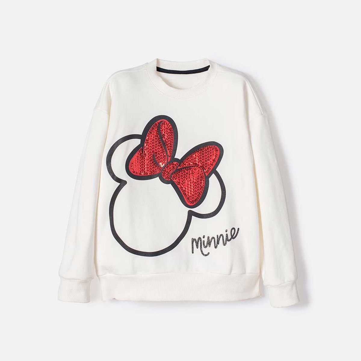 DISNEY - Buzo Minnie Mouse cerrado marrfil para niña