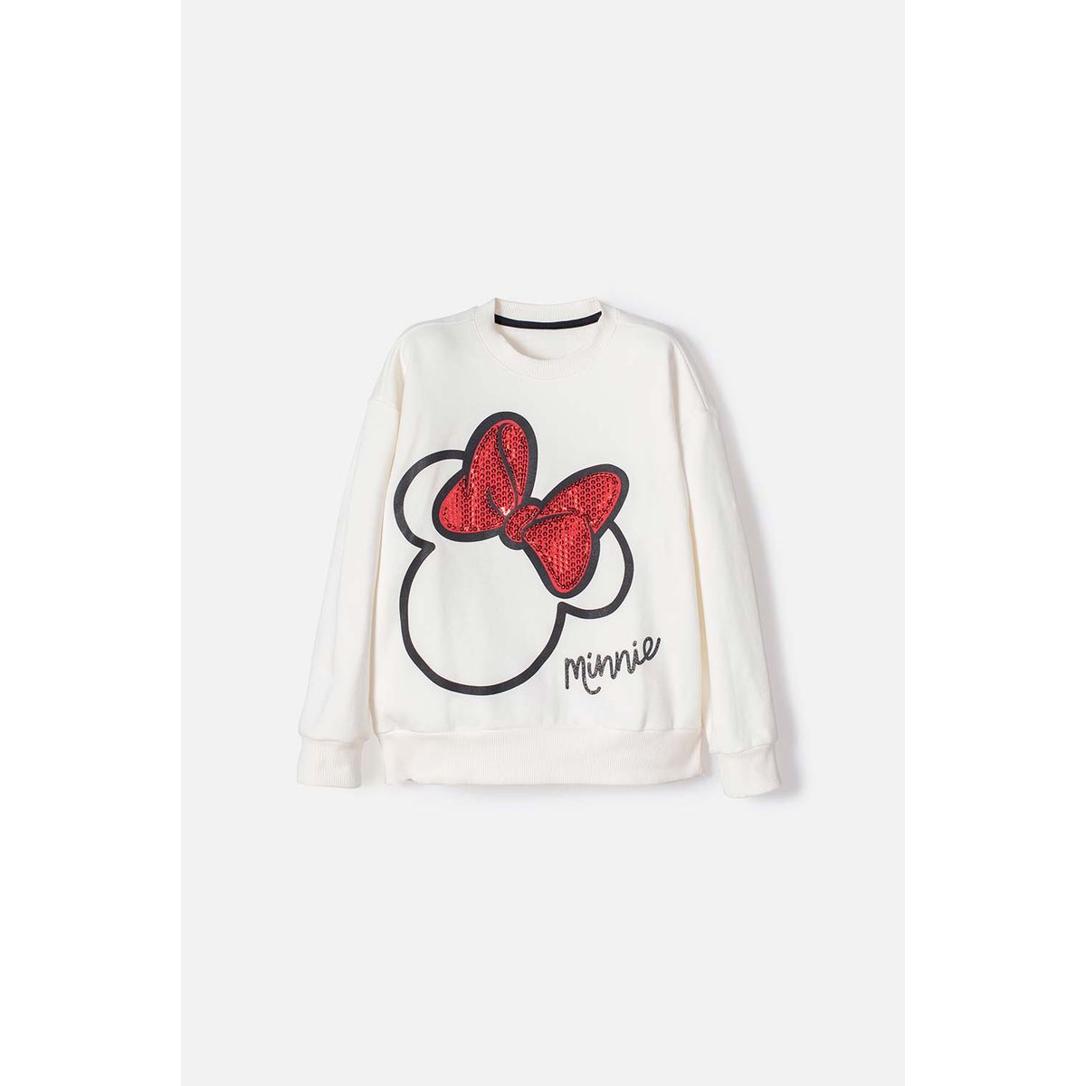 DISNEY - Buzo Minnie Mouse cerrado marrfil para niña