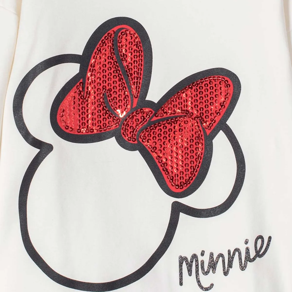 DISNEY - Buzo Minnie Mouse cerrado marrfil para niña