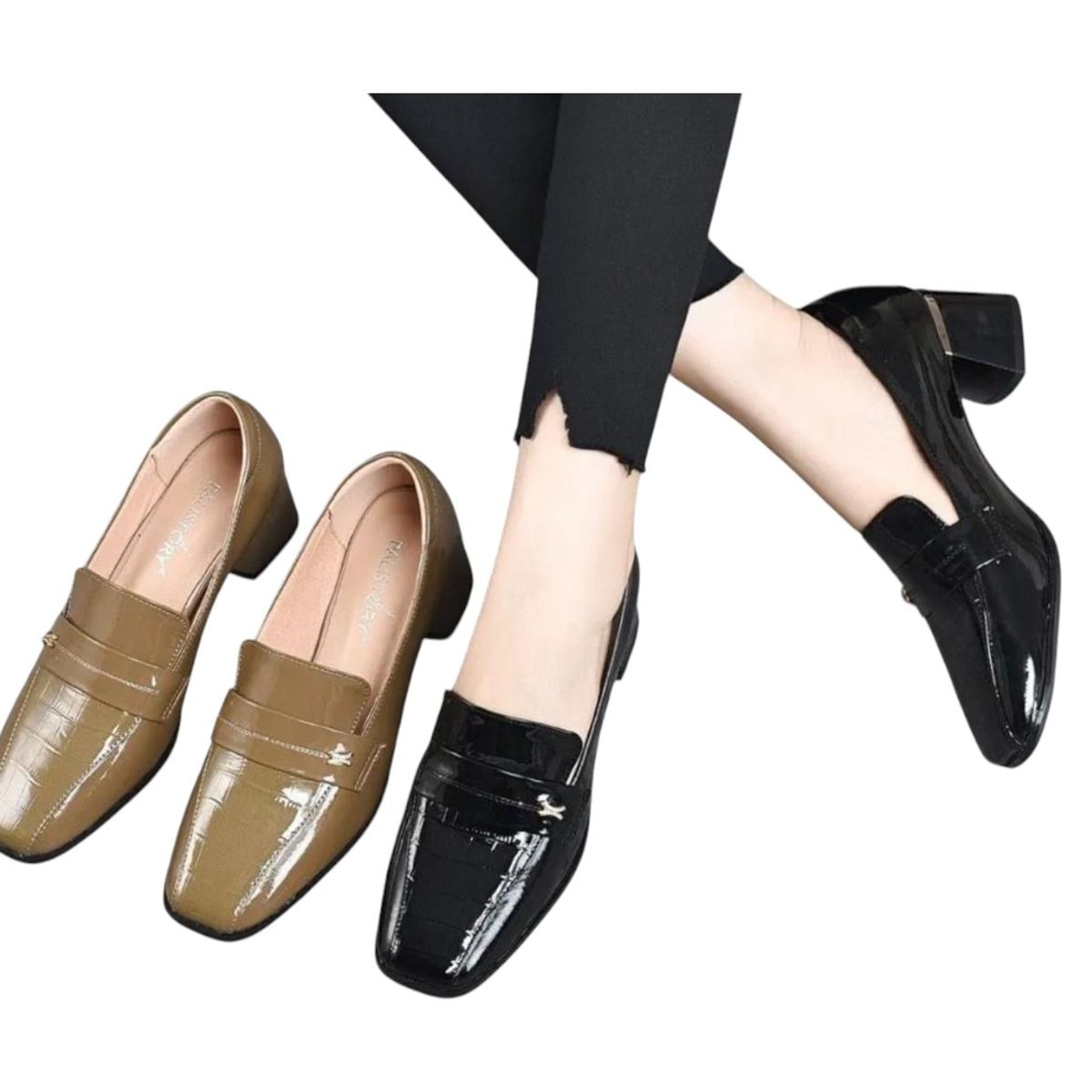 NACIONAL - Tacones Charol Mujer Elegante