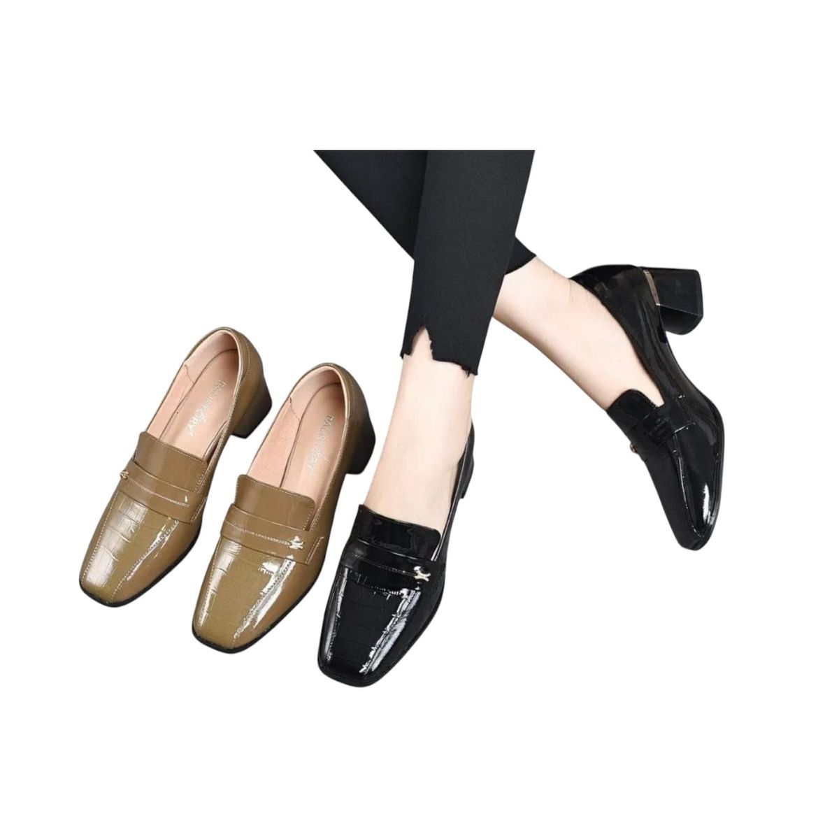 NACIONAL - Tacones Charol Mujer Elegante