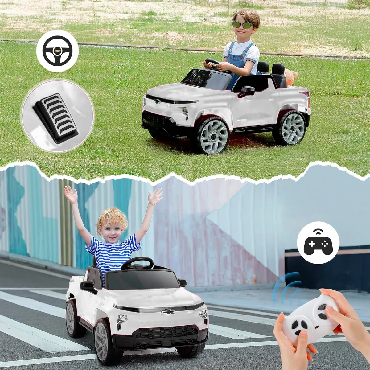 MASERATI - Carro Eléctricol Chevrolet HB1188 Blanco