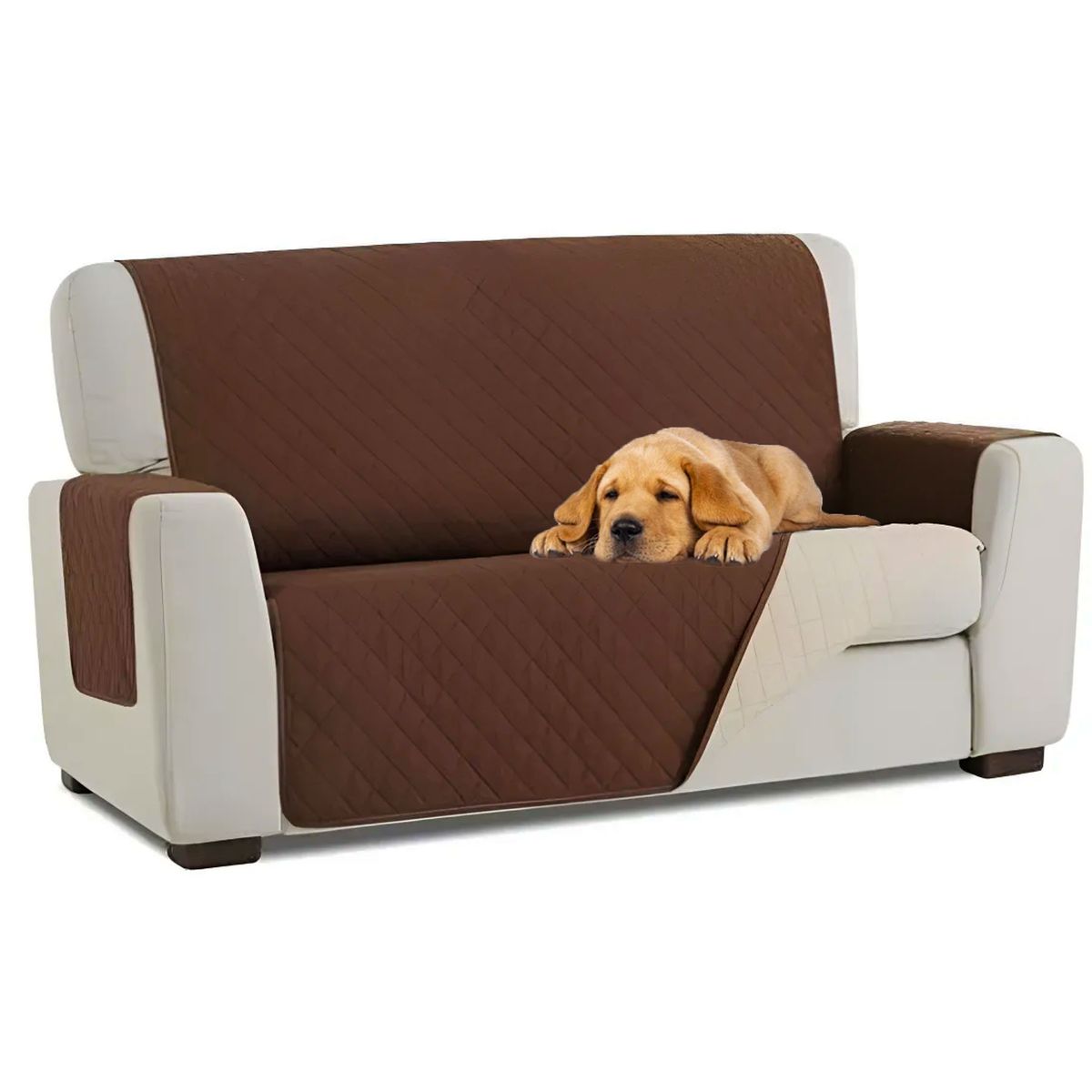 ONE PIXEL - Protector De Sofa Tela Elastica Forro Lavable Ideal Para Mascotas Muebles 2 Puestos