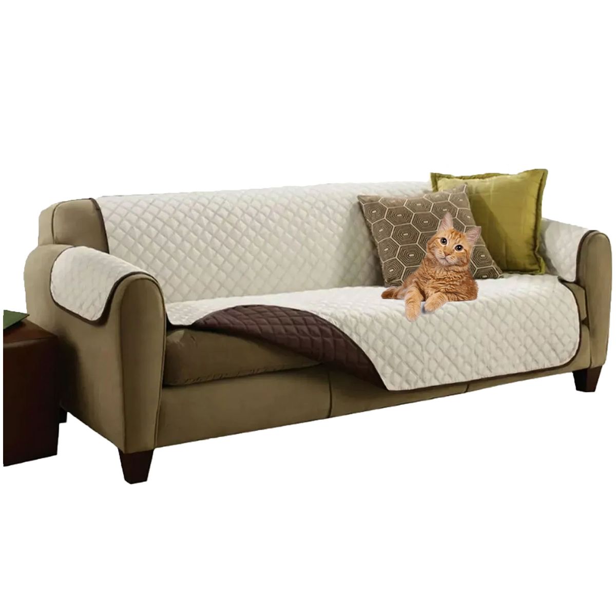 ONE PIXEL - Protector De Sofa Tela Elastica Forro Lavable Ideal Para Mascotas Muebles 3 Puestos