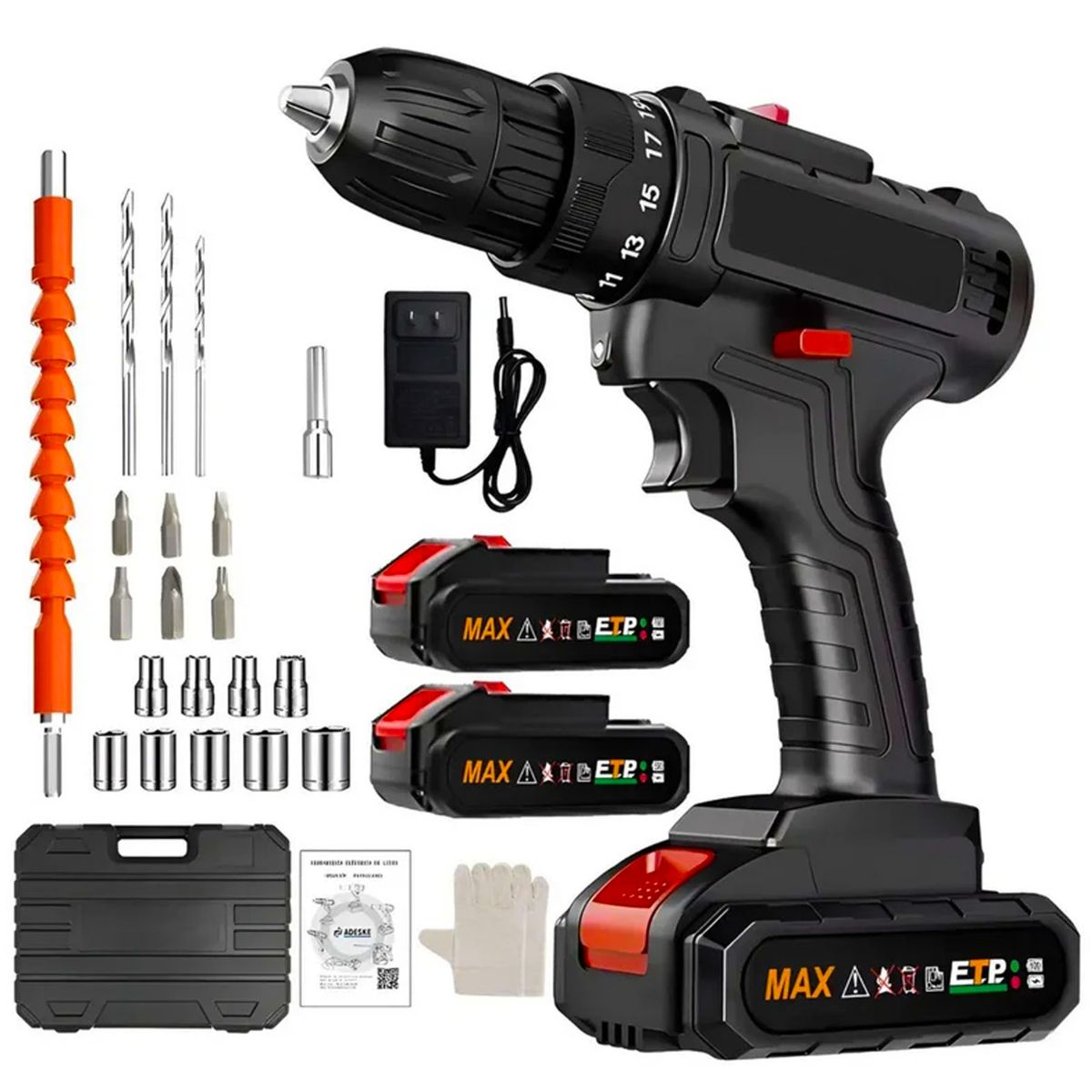 ONE PIXEL - Kit De Taladro Todo En 1 Inalámbrico Portátil Con Batería