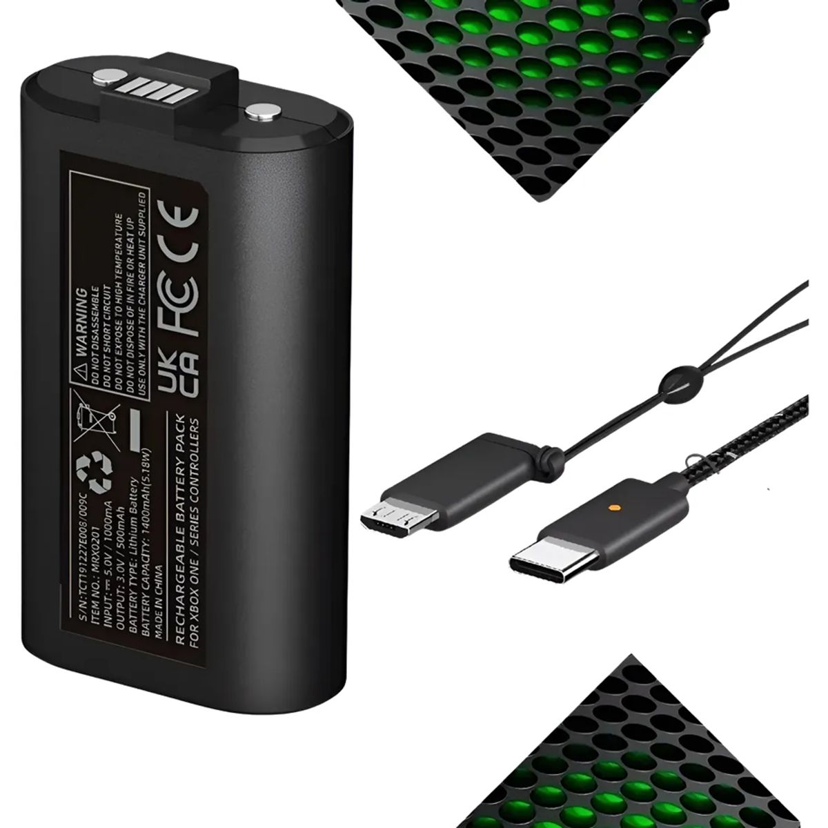 GENERICO - Carga y juega para xbox series s y xbox one juega hasta 20 horas