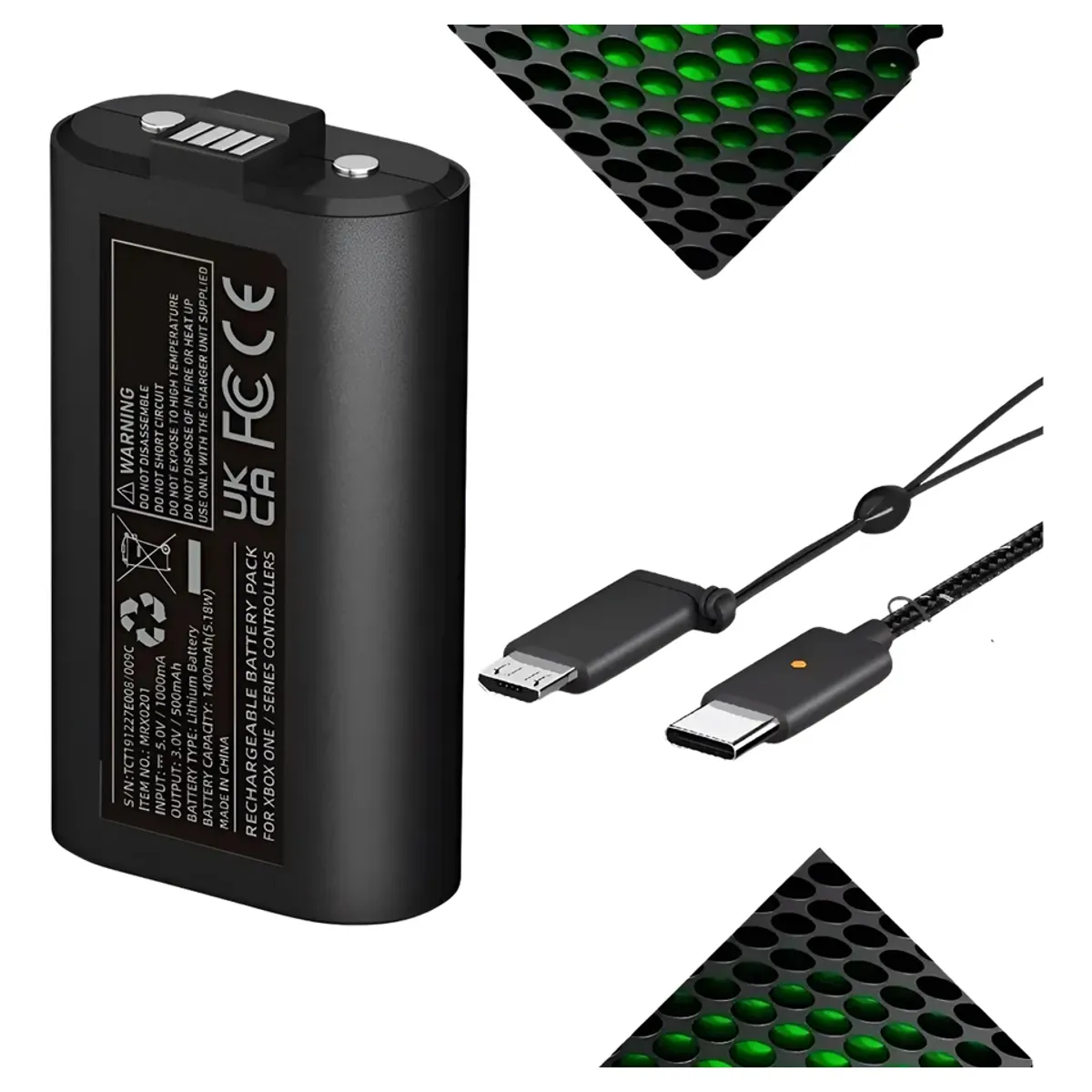 GENERICO - Carga y juega para xbox series s y xbox one juega hasta 20 horas