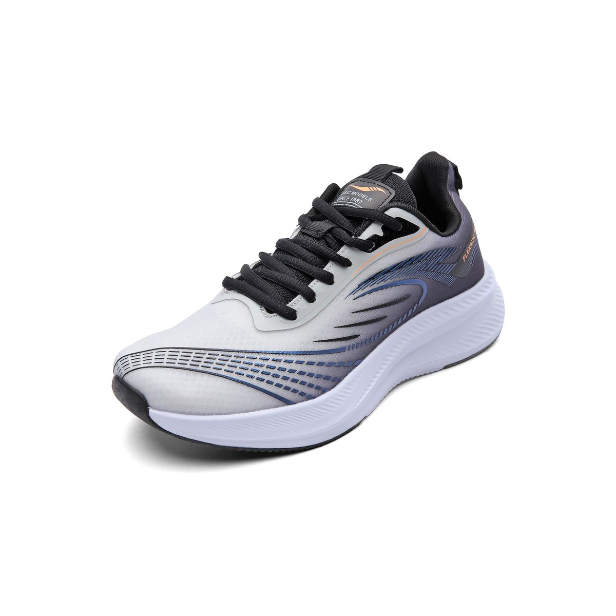TELLENZI - Tenis Running Hombre Gris-Azul Tellenzi H-050